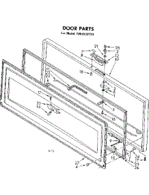 Door Parts parts for Kenmore Freezer 198.8132731 (1988132731, 198 8132731) from AppliancePartsPros.com