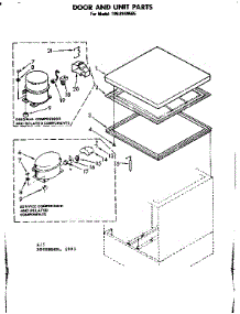 Door And Unit Parts parts for Kenmore Freezer 198.8140585 (1988140585, 198 8140585) from AppliancePartsPros.com