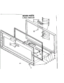 Door Parts parts for Kenmore Freezer 198.8141287 (1988141287, 198 8141287) from AppliancePartsPros.com