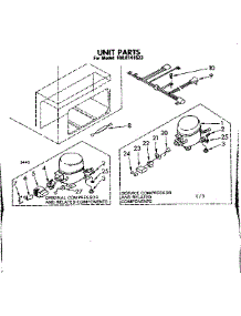 Unit Parts parts for Kenmore Freezer 198.8141523 (1988141523, 198 8141523) from AppliancePartsPros.com