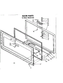 Door Parts parts for Kenmore Freezer 198.8141543 (1988141543, 198 8141543) from AppliancePartsPros.com