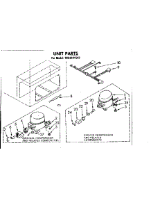 Unit Parts parts for Kenmore Freezer 198.8141543 (1988141543, 198 8141543) from AppliancePartsPros.com