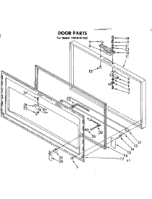 Door Parts parts for Kenmore Freezer 198.8141552 (1988141552, 198 8141552) from AppliancePartsPros.com