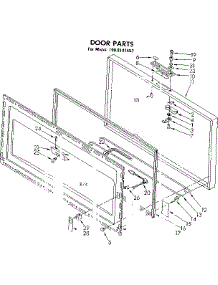 Door Parts parts for Kenmore Freezer 198.8141553 (1988141553, 198 8141553) from AppliancePartsPros.com