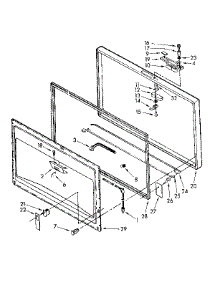 Door parts for Kenmore Freezer 198.8141853 (1988141853, 198 8141853) from AppliancePartsPros.com