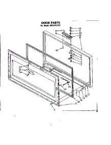 Door Parts parts for Kenmore Freezer 198.8151237 (1988151237, 198 8151237) from AppliancePartsPros.com