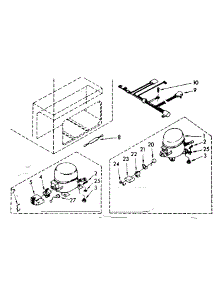Unit Parts parts for Kenmore Freezer 198.8151525 (1988151525, 198 8151525) from AppliancePartsPros.com
