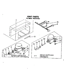 Unit Parts parts for Kenmore Freezer 198.8151543 (1988151543, 198 8151543) from AppliancePartsPros.com