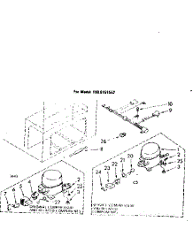 Unit Parts parts for Kenmore Freezer 198.8151552 (1988151552, 198 8151552) from AppliancePartsPros.com