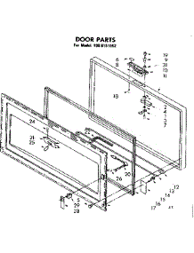 Door Parts parts for Kenmore Freezer 198.8151552 (1988151552, 198 8151552) from AppliancePartsPros.com