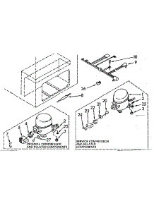 Unit Parts parts for Kenmore Freezer 198.8151555 (1988151555, 198 8151555) from AppliancePartsPros.com