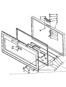 Door Parts parts for Kenmore Freezer 198.8151555 (1988151555, 198 8151555) from AppliancePartsPros.com