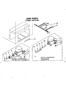 Unit Parts parts for Kenmore Freezer 198.8151583 (1988151583, 198 8151583) from AppliancePartsPros.com