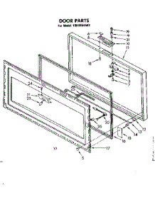 Door Parts parts for Kenmore Freezer 198.8151583 (1988151583, 198 8151583) from AppliancePartsPros.com