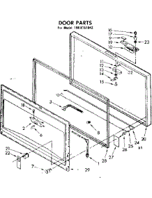 Door Parts parts for Kenmore Freezer 198.8151842 (1988151842, 198 8151842) from AppliancePartsPros.com