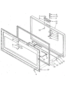 Door parts for Kenmore Freezer 198.8152342 (1988152342, 198 8152342) from AppliancePartsPros.com