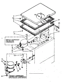 Door And Unit Parts parts for Kenmore Freezer 198.8161985 (1988161985, 198 8161985) from AppliancePartsPros.com