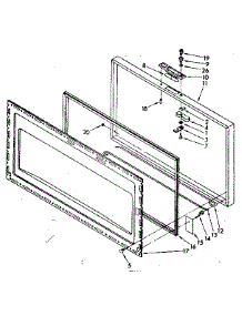 Door Parts parts for Kenmore Freezer 198.8162215 (1988162215, 198 8162215) from AppliancePartsPros.com
