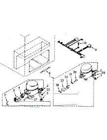 Unit Parts parts for Kenmore Freezer 198.8162815 (1988162815, 198 8162815) from AppliancePartsPros.com