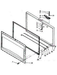 Door Parts parts for Kenmore Freezer 198.8162815 (1988162815, 198 8162815) from AppliancePartsPros.com