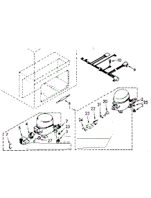 Unit Parts parts for Kenmore Freezer 198.8162885 (1988162885, 198 8162885) from AppliancePartsPros.com