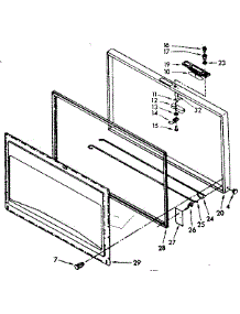 Door Parts parts for Kenmore Freezer 198.8162885 (1988162885, 198 8162885) from AppliancePartsPros.com