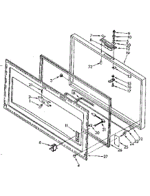 Door Parts parts for Kenmore Freezer 198.8165383 (1988165383, 198 8165383) from AppliancePartsPros.com