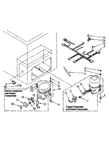 Unit Parts parts for Kenmore Freezer 198.8165383 (1988165383, 198 8165383) from AppliancePartsPros.com