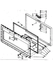 Door Parts parts for Kenmore Freezer 198.8165515 (1988165515, 198 8165515) from AppliancePartsPros.com
