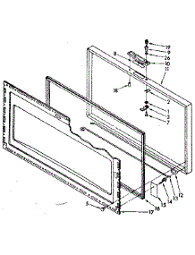 Door Parts parts for Kenmore Freezer 198.8172215 (1988172215, 198 8172215) from AppliancePartsPros.com