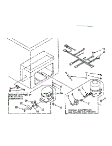 Unit Parts parts for Kenmore Freezer 198.8173312 (1988173312, 198 8173312) from AppliancePartsPros.com