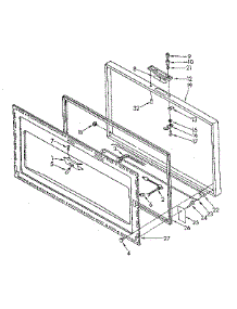 Door Parts parts for Kenmore Freezer 198.8173313 (1988173313, 198 8173313) from AppliancePartsPros.com