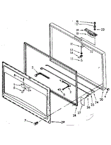 Door Parts parts for Kenmore Freezer 198.8173815 (1988173815, 198 8173815) from AppliancePartsPros.com