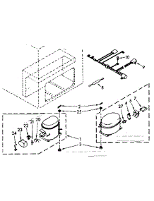 Unit Parts parts for Kenmore Freezer 198.8173815 (1988173815, 198 8173815) from AppliancePartsPros.com