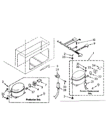 Unit Parts parts for Kenmore Freezer 198.8181510 (1988181510, 198 8181510) from AppliancePartsPros.com