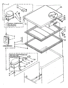 Door And Unit Parts parts for Kenmore Freezer 198.8181680 (1988181680, 198 8181680) from AppliancePartsPros.com