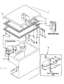 Door And Unit Parts parts for Kenmore Freezer 198.8181980 (1988181980, 198 8181980) from AppliancePartsPros.com