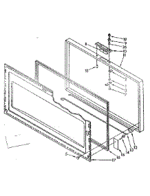 Door Parts parts for Kenmore Freezer 198.8182210 (1988182210, 198 8182210) from AppliancePartsPros.com