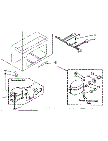 Unit Parts parts for Kenmore Freezer 198.8182210 (1988182210, 198 8182210) from AppliancePartsPros.com