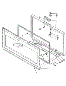 Door parts for Kenmore Freezer 198.8183310 (1988183310, 198 8183310) from AppliancePartsPros.com