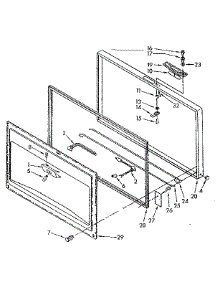 Door Parts parts for Kenmore Freezer 198.8183880 (1988183880, 198 8183880) from AppliancePartsPros.com