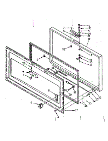 Door Parts parts for Kenmore Freezer 198.8185310 (1988185310, 198 8185310) from AppliancePartsPros.com