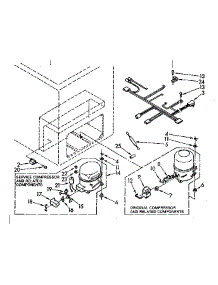 Unit Parts parts for Kenmore Freezer 198.8185310 (1988185310, 198 8185310) from AppliancePartsPros.com
