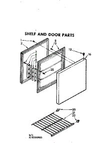 Shelf And Door Parts parts for Kenmore Freezer 198.8200980 (1988200980, 198 8200980) from AppliancePartsPros.com