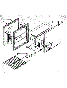 Shelf And Door Parts parts for Kenmore Freezer 198.8210981 (1988210981, 198 8210981) from AppliancePartsPros.com
