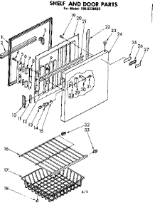 Shelf And Door Parts parts for Kenmore Freezer 198.8220685 (1988220685, 198 8220685) from AppliancePartsPros.com