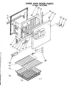 Shelf And Door Parts parts for Kenmore Freezer 198.8220686 (1988220686, 198 8220686) from AppliancePartsPros.com