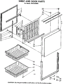 Shelf And Door Parts parts for Kenmore Freezer 198.8240695 (1988240695, 198 8240695) from AppliancePartsPros.com