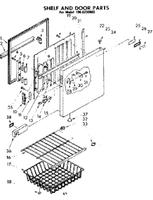 Shelf And Door Parts parts for Kenmore Freezer 198.8250685 (1988250685, 198 8250685) from AppliancePartsPros.com