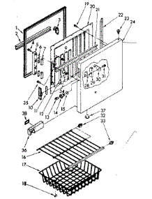 Shelf And Door Parts parts for Kenmore Freezer 198.8261685 (1988261685, 198 8261685) from AppliancePartsPros.com